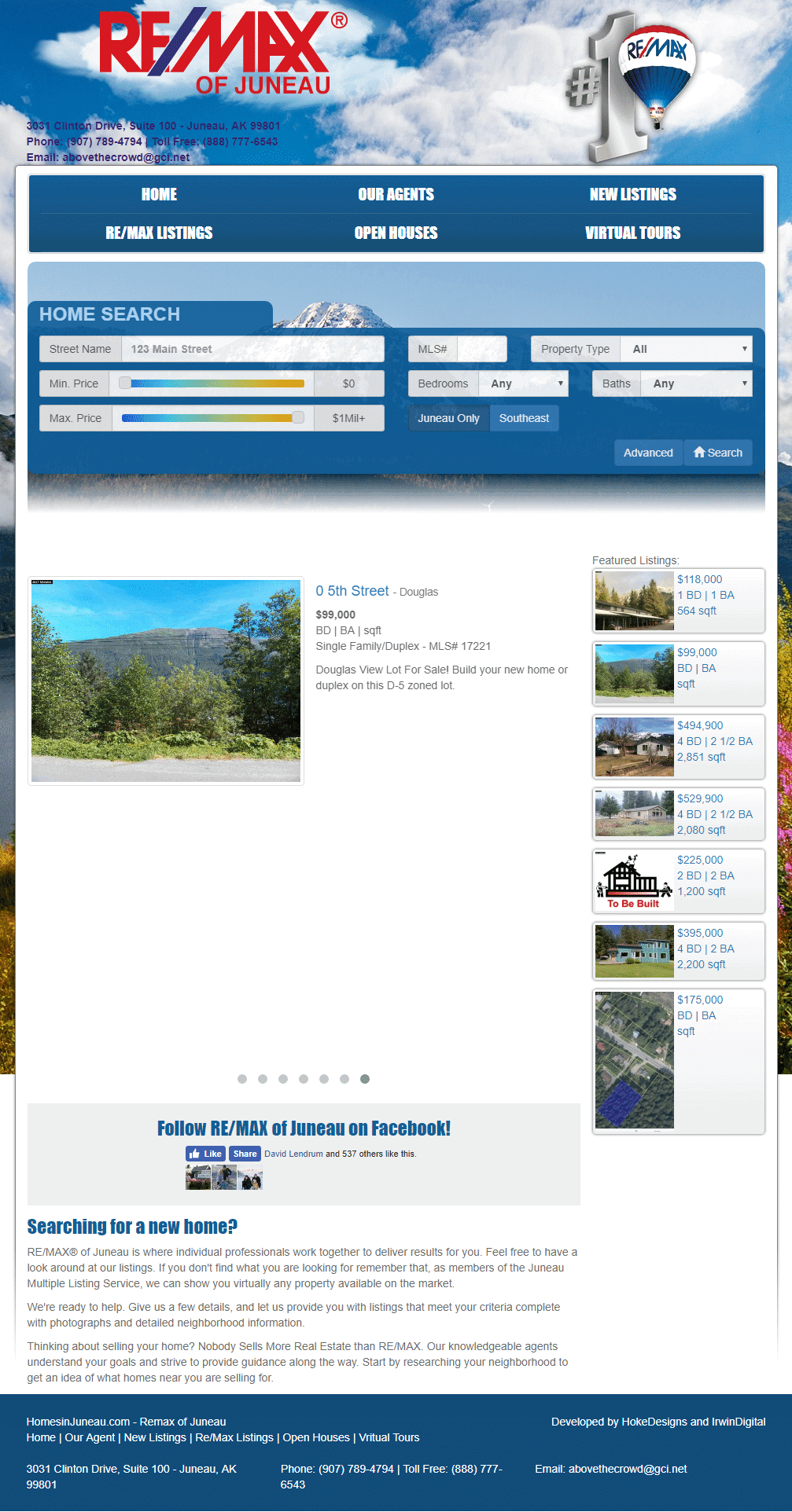 Affordable property search and listings in Juneau, Alaska.