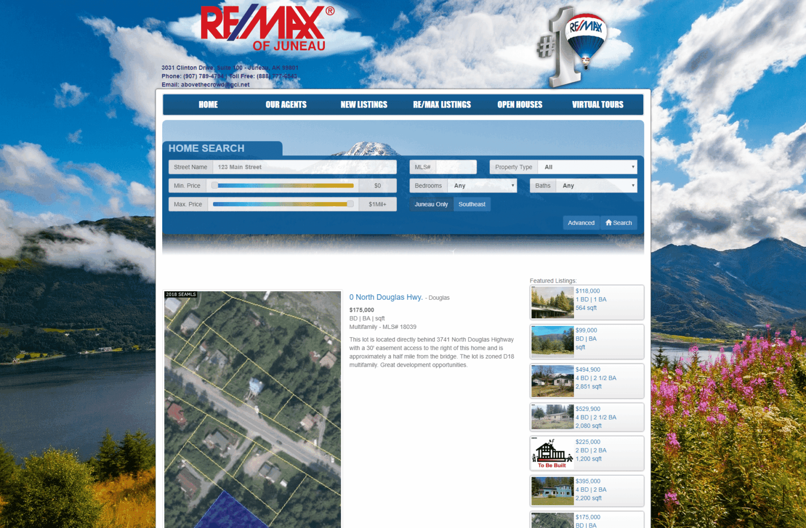 RE/MAX of Juneau website before