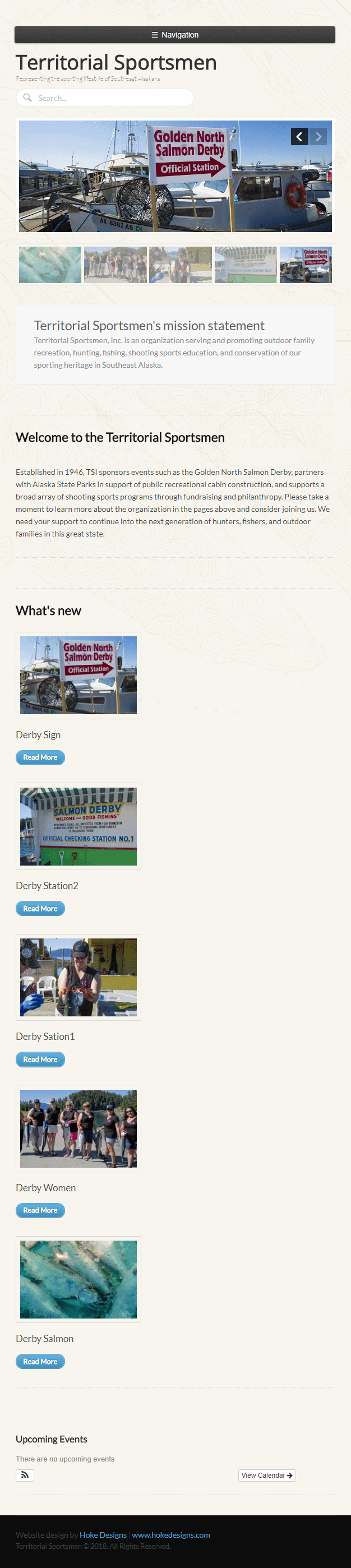 Territorial Sportsmen's outdoor activities and fishing events in Southeast Alaska.