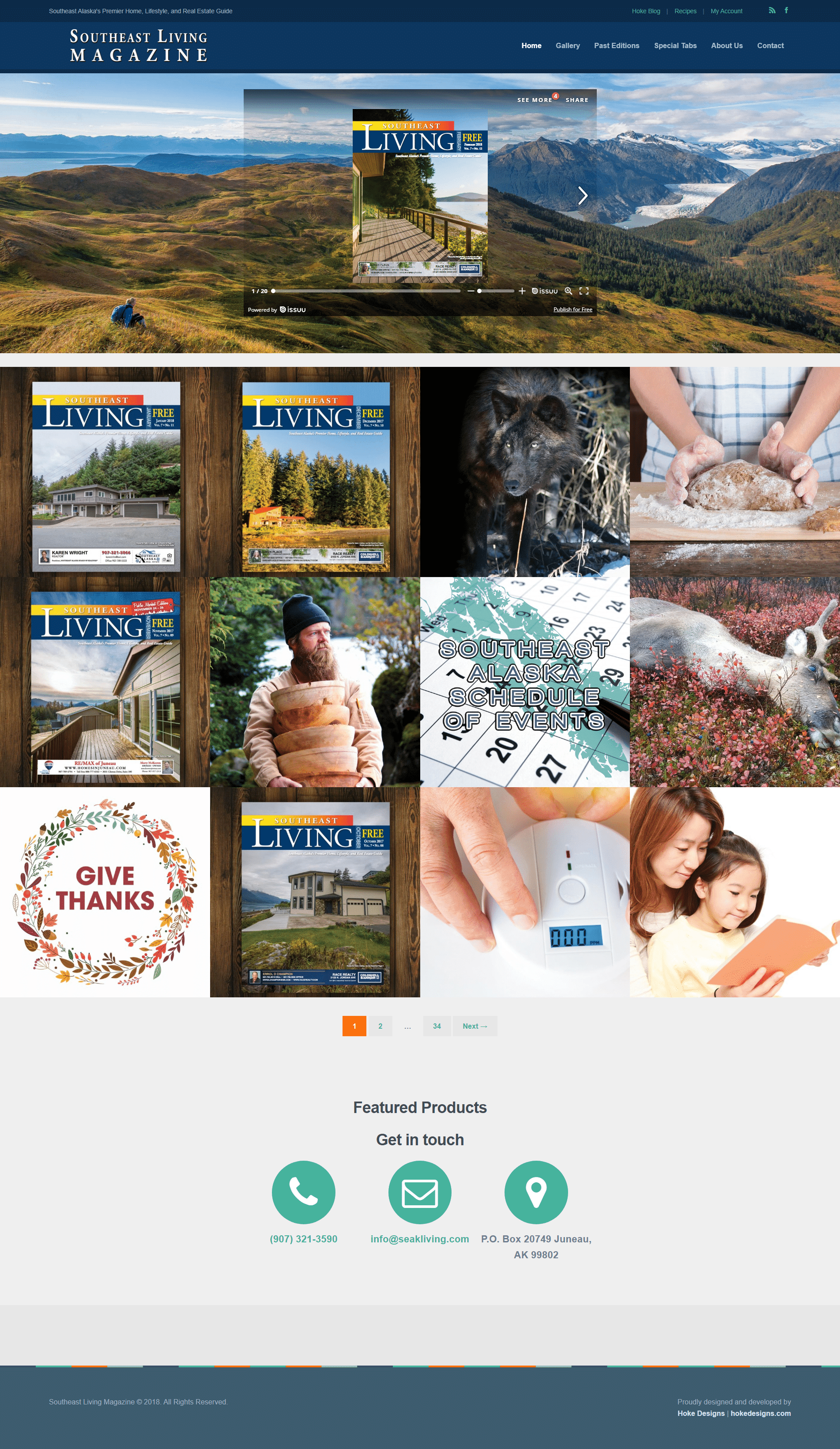 Southeast Alaska magazine cover showcasing scenic views and local lifestyle.