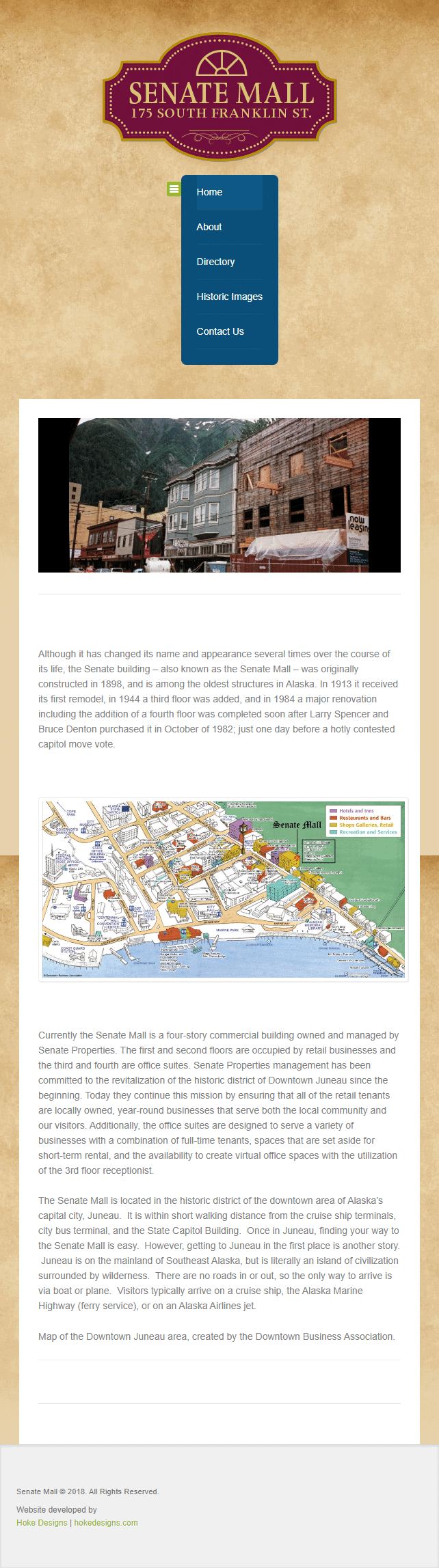 Alaska historic commercial site and downtown district.