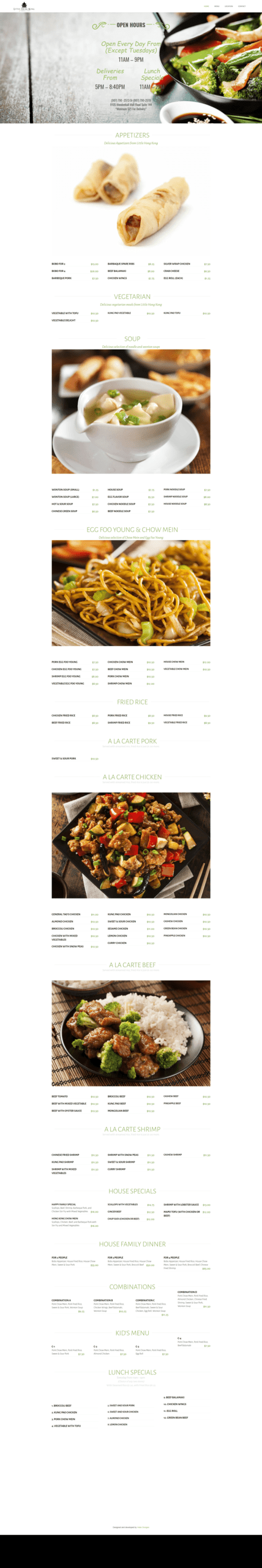 Delicious Asian dishes with fresh ingredients at Hoke Designs.