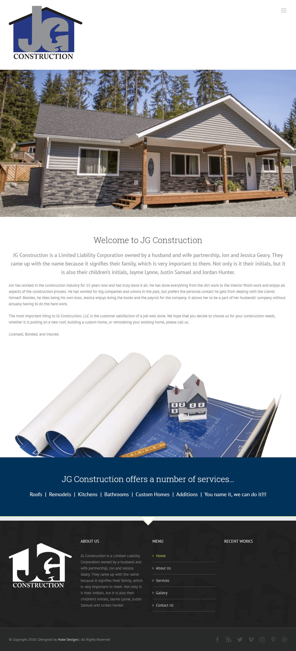 Custom home construction services in the Pacific Northwest. Expert remodeling, roofing, kitchens, bathrooms, and additions.