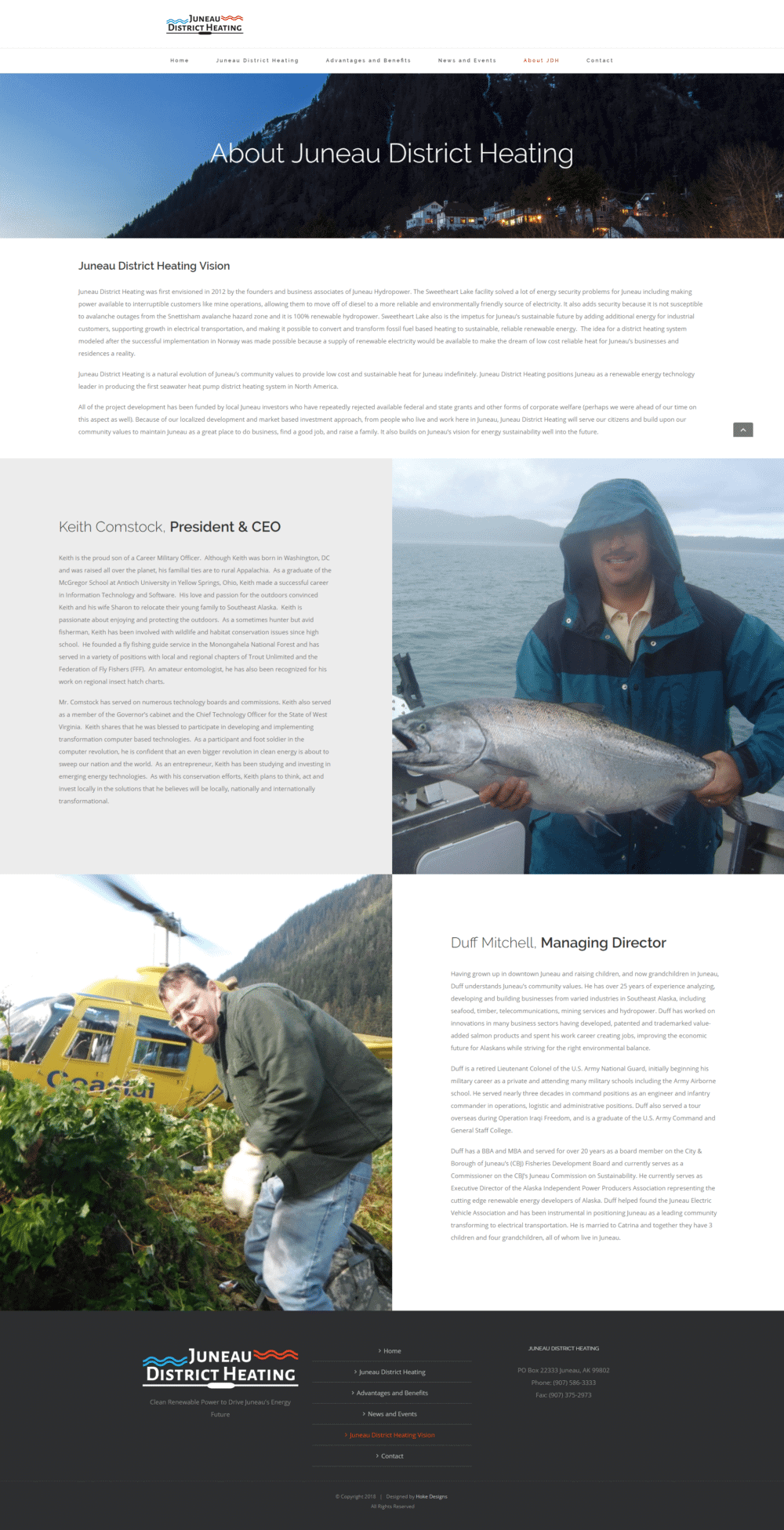 Juneau District Heating Hoke Designs