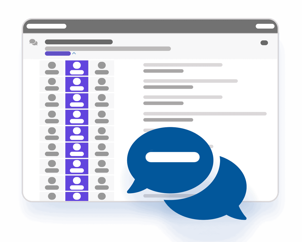 Social media messaging interface for customer engagement.