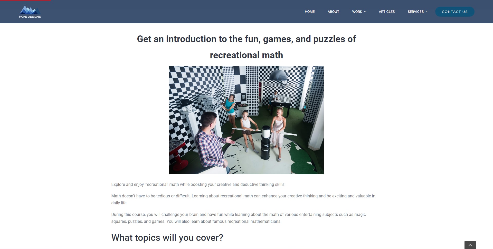 Interactive recreational math puzzles and games for kids boosting creativity.