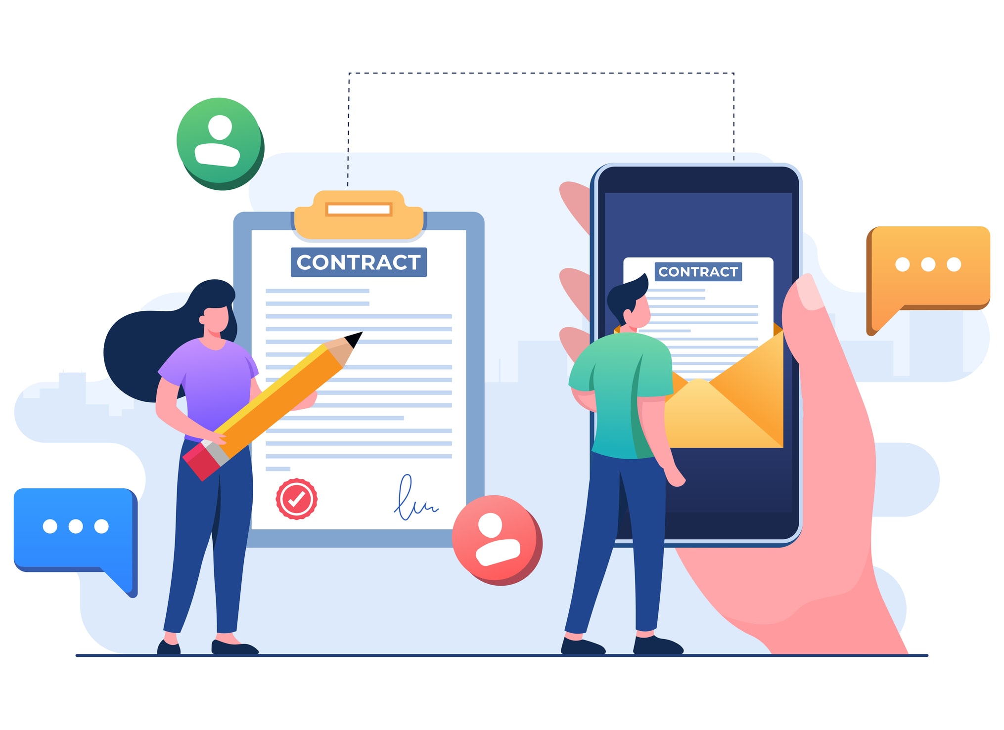 Digital contract signing and document management by Hoke Designs.