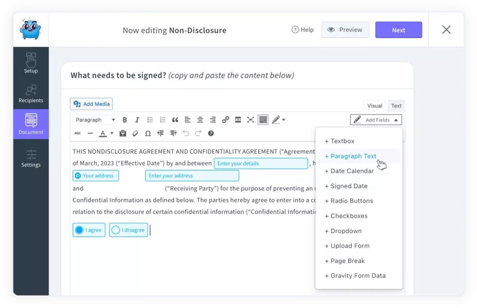 Customizable Business Forms.