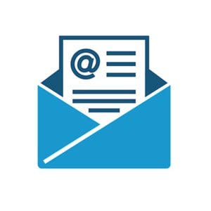 Envelope with email letter icon, digital communication concept, modern design.