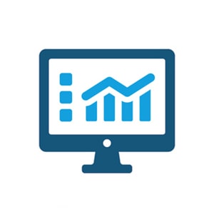 Digital marketing growth analytics on computer screen, business data, strategy, online advertising concept.