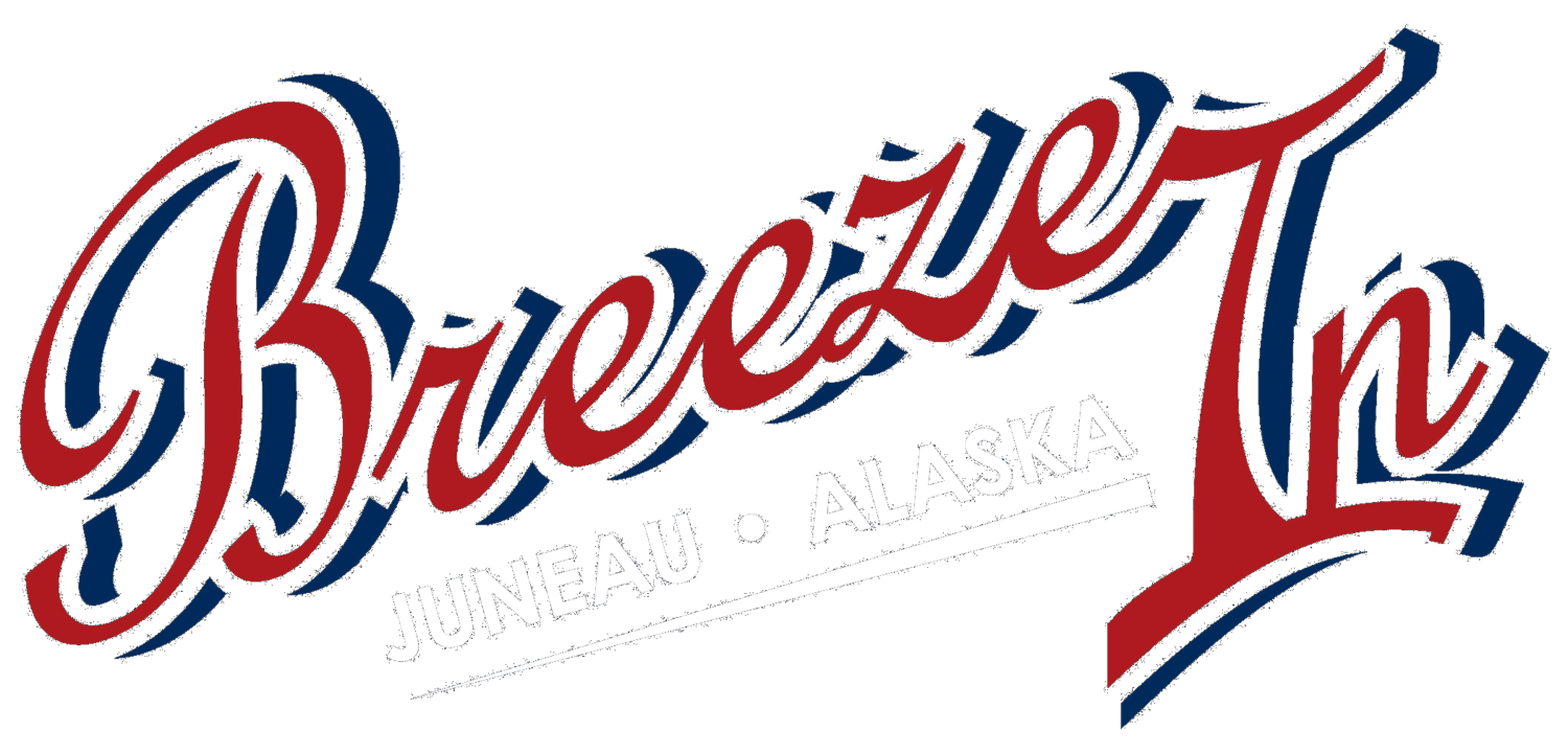 Colorful logo of Hoke Designs featuring stylized text and map of Alaska, representing Juneau and branding.