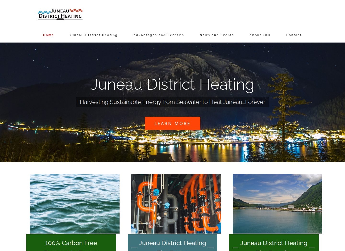 Juneau District Heating website