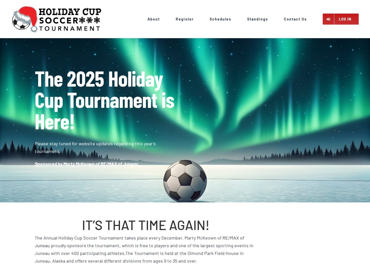 Juneau Holiday Cup website