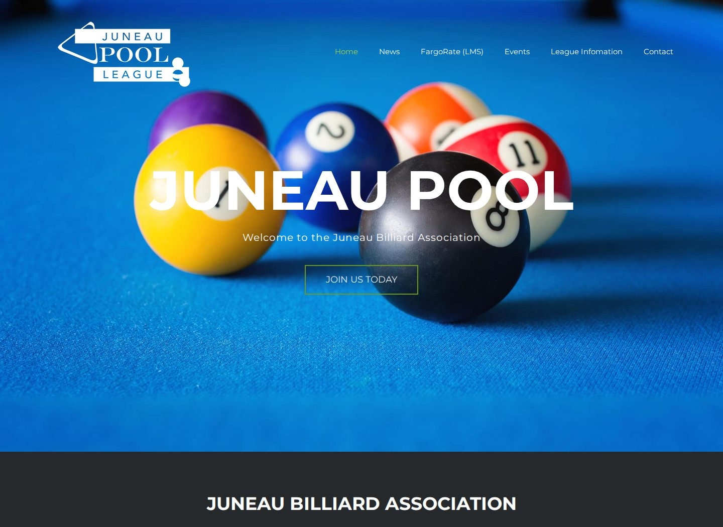 Juneau Billiards Association website