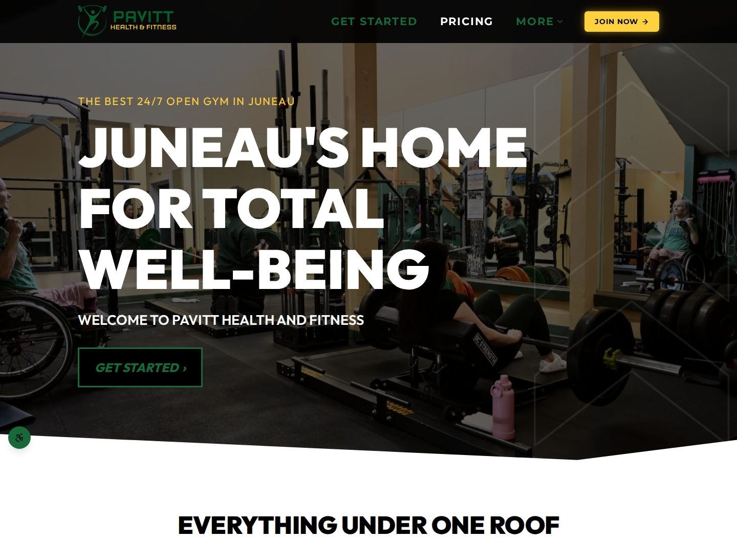 Pavitt Health & Fitness website
