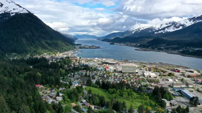 Downtown Juneau and Gastineau Channel