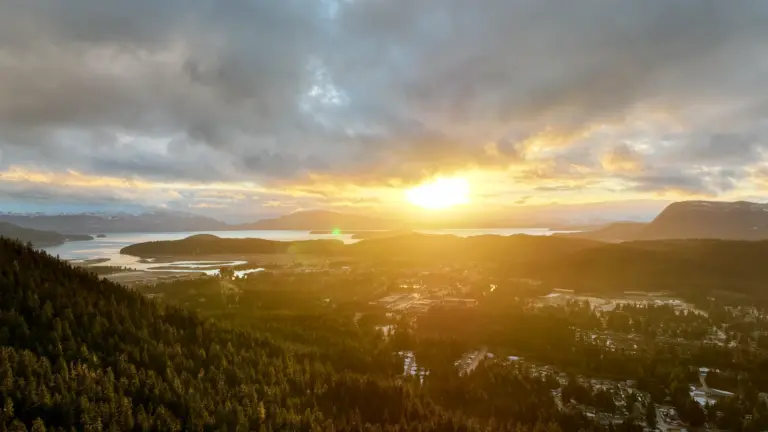 Sunset over the wetlands