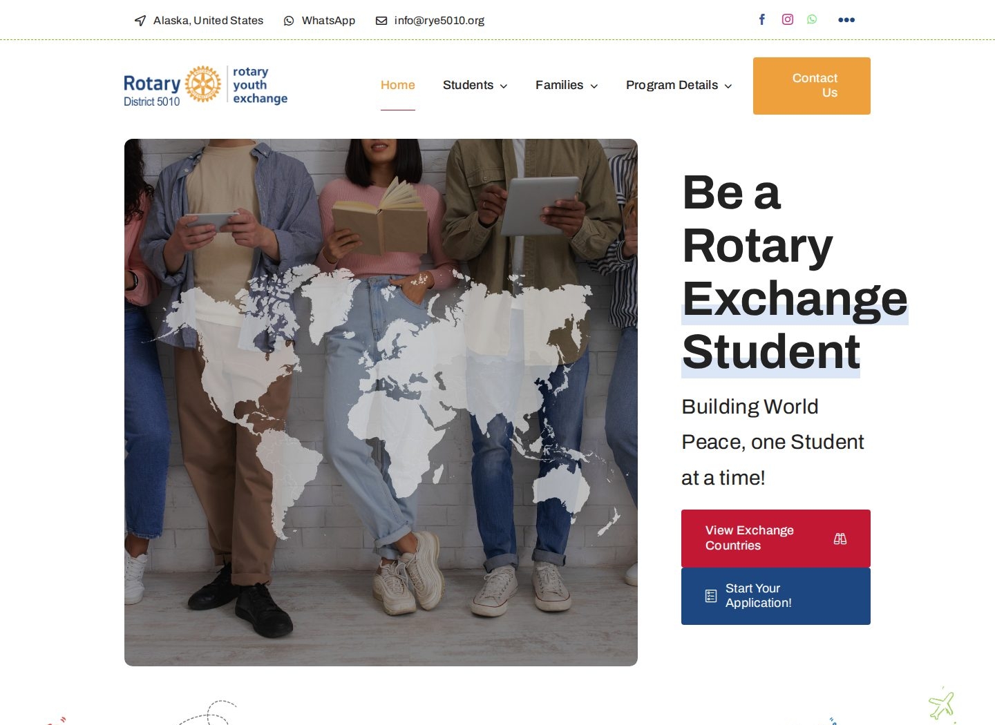 Rotary Youth Exchange 5010 website