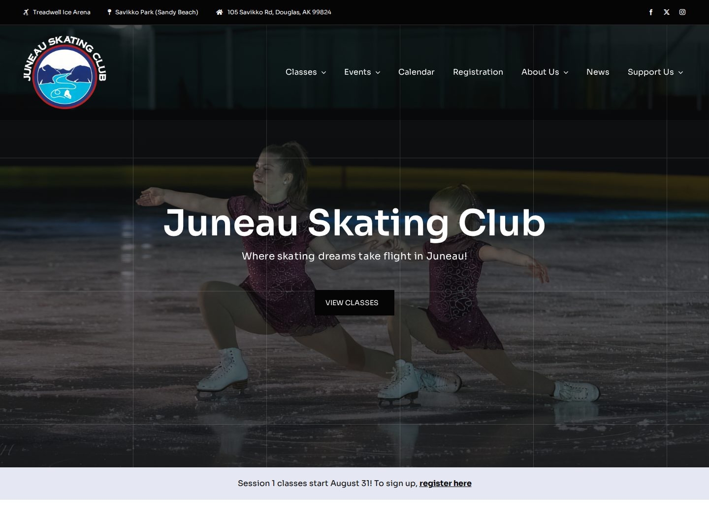 Juneau Skating Club website