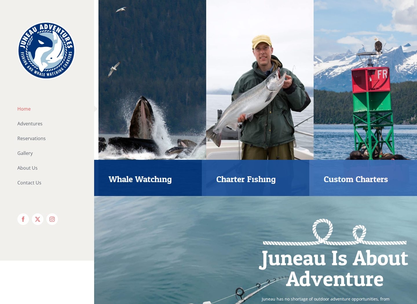 Juneau Adventures website