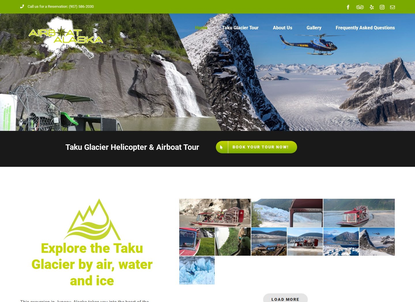 Airboat Alaska website