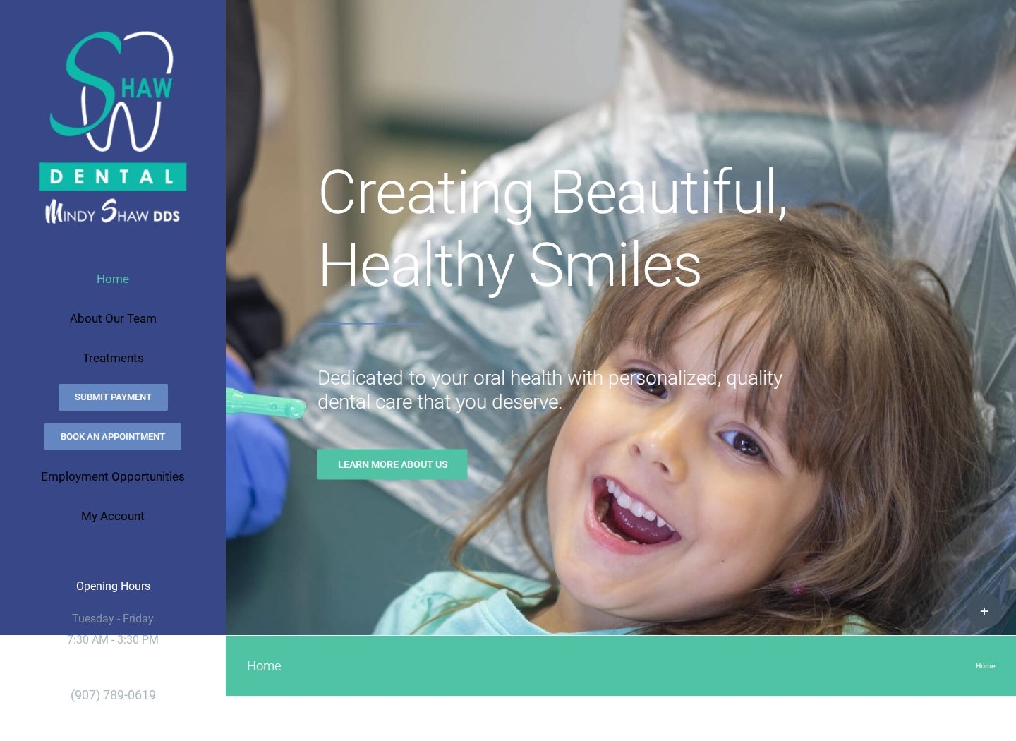 Shaw Dental website