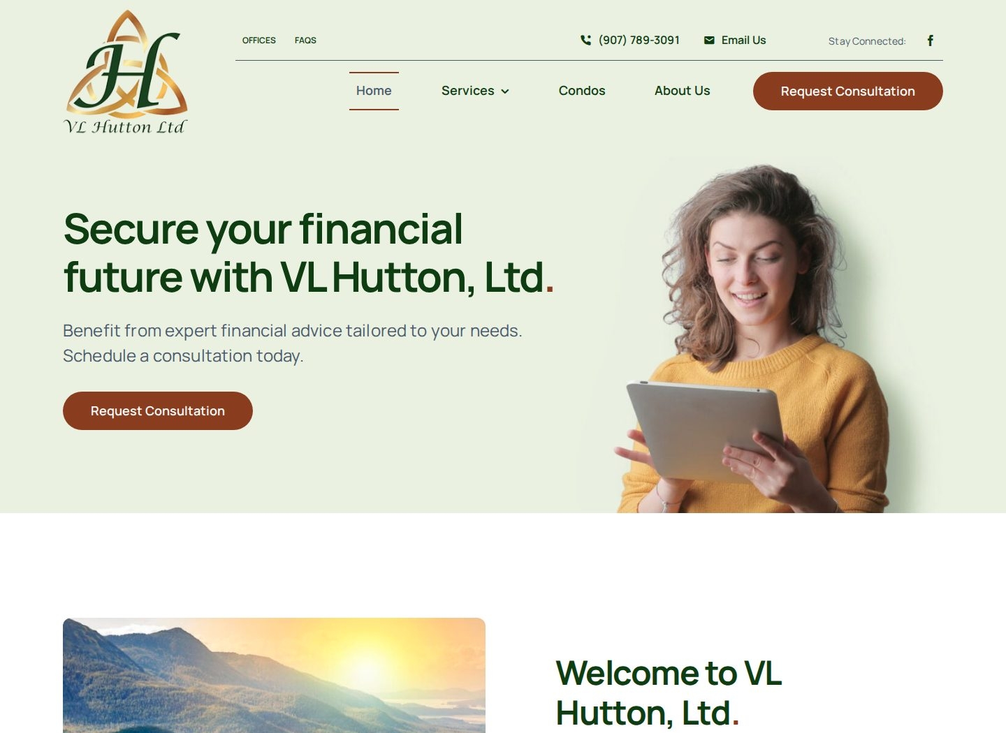 VL Hutton Taxes and Accounting website